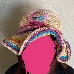 The Disney Store Frozen Elsa Sun Hat Wide Brim